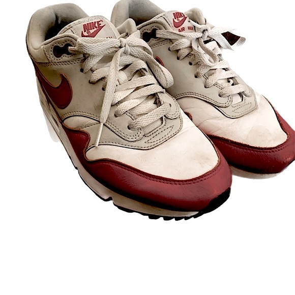 Nike Air Max 90 1 Air Max White Red Men’s Size 7 Women’s Size 8.5 main image 6